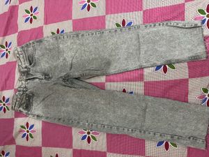 Grey Acid Wash Jeans
