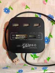 USB 2.0 Combo Hub + Card Reader