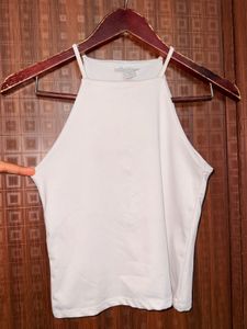 White Halter Neck Top 🛍️🤍