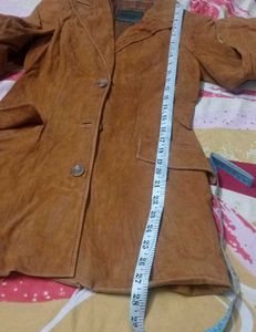 🎀Brown leather Suede Blazer🎀