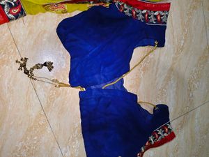 Beautiful Yellow &amp; Blue Saree