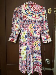 Bohemian Print Wrap Dress