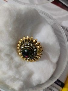 Exquisite Gold Tone Statement Ring