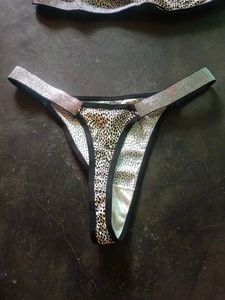 Sparkling Cheetah Print Bikini Set