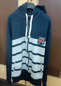 Stylish Striped Zip-Up Hoodie