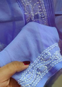 Lavender Chikankari Kurti