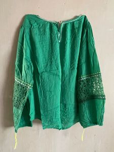 Beautiful Green Lace Top