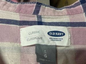Pink Plaid Button-Up Shirt