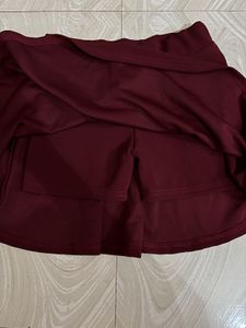 Maroon Skater Skirt 🍷
