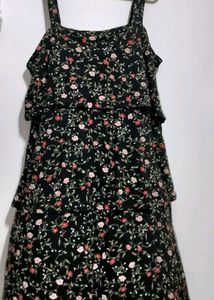 Floral Print Tiered Dress