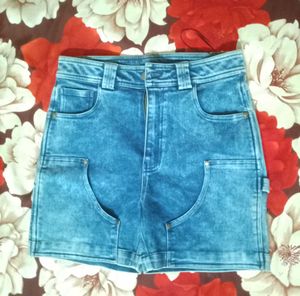 Blue Denim Shorts