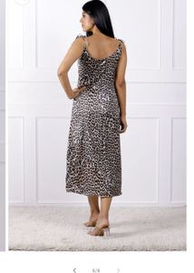 Stylish Leopard Print Party Dress