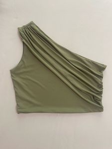 Chic One-Shoulder Ruched Top