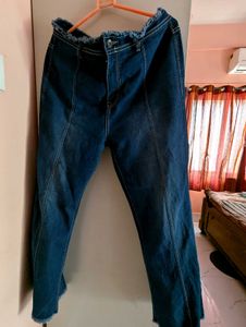 Blue Denim High Waist Bootcut Jeans 🫰