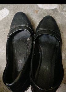 Classic Black Wedge Heels