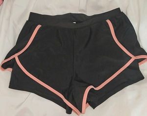 Athletic Shorts with Pink Trim