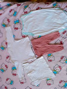 Combo Pack Of Romper Baby Suit And Towel