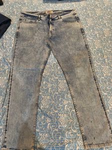 Men's Acid Wash Denim Jeans