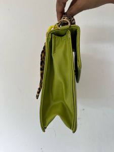Ted Baker Green Handbag with Leopard Scarf