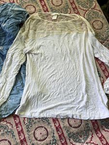 Women’s Denim Cotton Net Tops:4