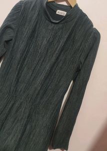 Charcoal Color Winter Dress For Girl Or Women
