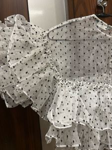 Sheer Ruffle Top