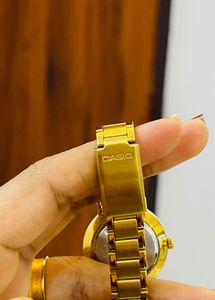 Casio Women's Gold Watch - Green Dial Women watchs