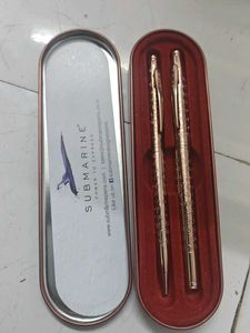 Submarine Elegant Rose Gold Copper Pen Set