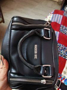 Madden NYC Black Satchel Bag