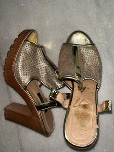 Gold Platform Heels