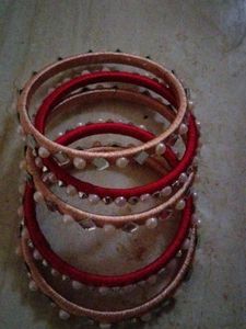 Pearl &amp; Mirror Detail Bracelet Set