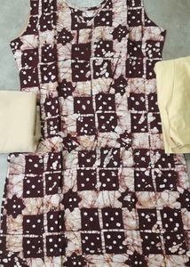 Unique Batik Print Kurta Set