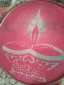 Set of 3 Decorative Round Art Pieces one @99
