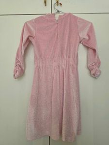 New Sparkly Pink Velvet Dress