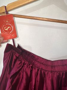 STUDIO SHRINGAAR Elegant Wine Ethnic Ski