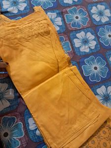 Elegant Mustard Printed Kurta