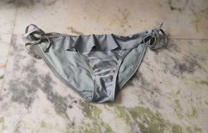 Satin Ruffle Bikini Bottom