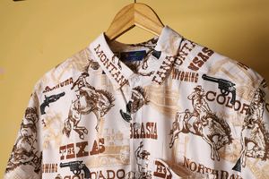 Brand New Cowboy Shirt In Trend, Fashion