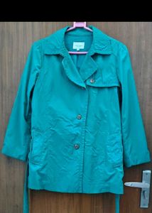 CROCODILE Green Trench Coat