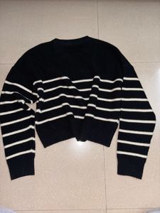 Striped Cropped Sweater