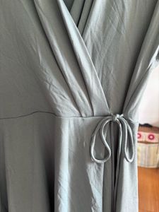 Sea green faux Wrap Dress