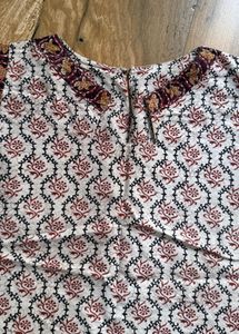 Boho Print Sleeveless Blouse