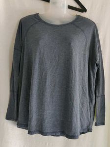Comfortable Grey Long Sleeve Top(S)