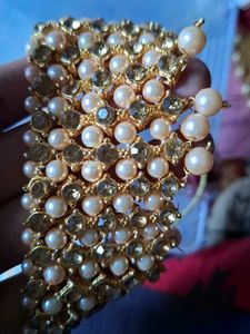 Exquisite Pearl &amp; Crystal Choker Necklace