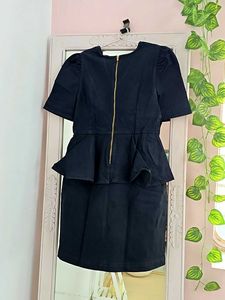 Chemistry Chic Black Peplum Dress