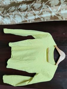 Lime Green Long Sleeve Top