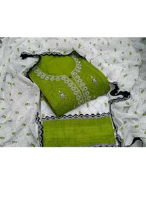 Green Embroidered Kurta set