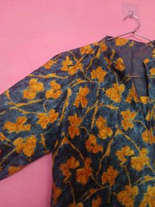 Stitched Floral Print Kurta