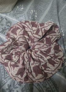 Boho Floral Scrunchie
