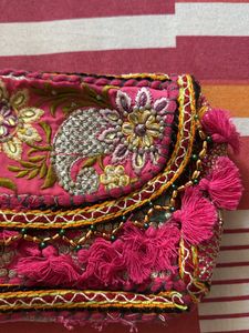 Bohemian Embroidered Clutch Bag